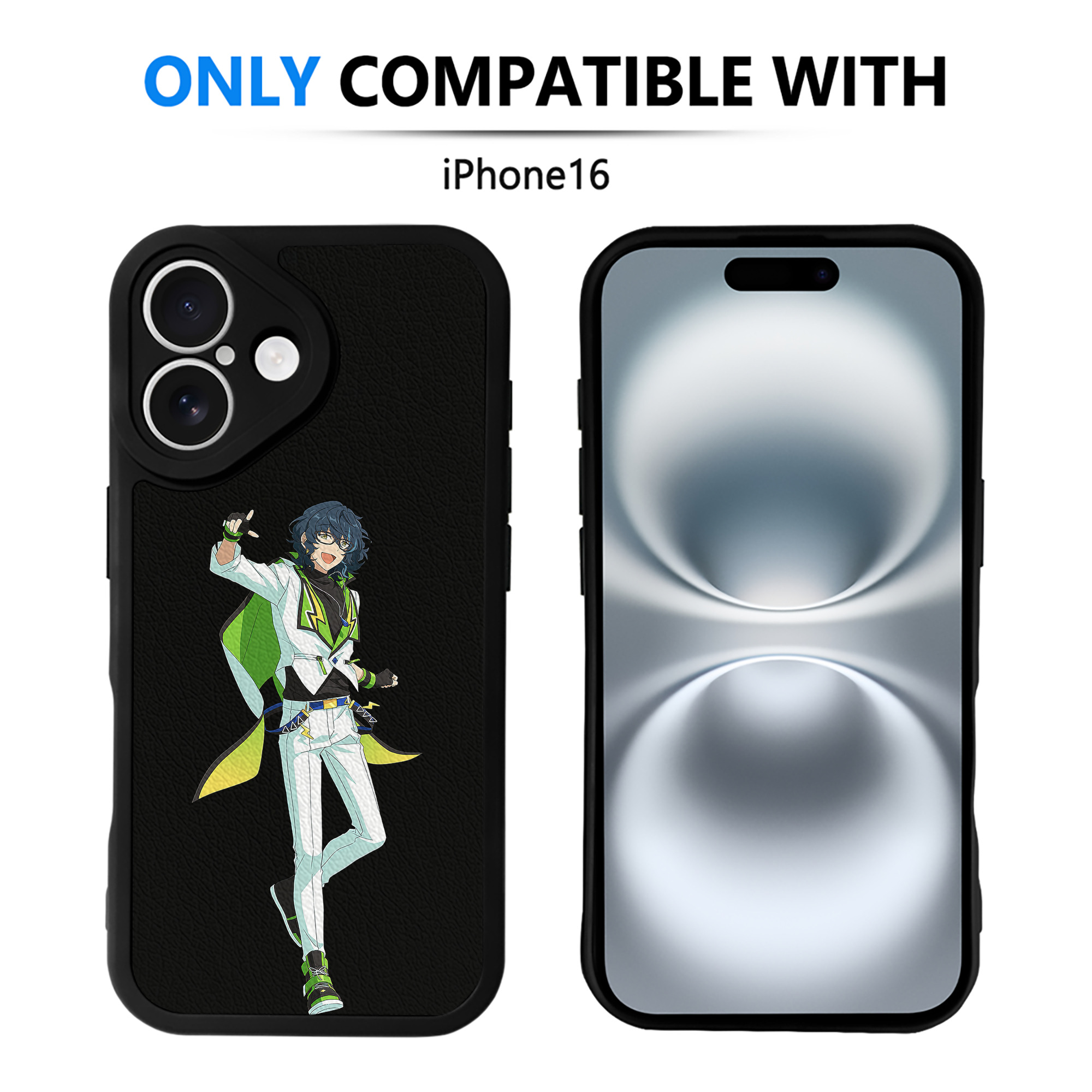 （画像用） あんさんぶるスターズ! Ensemble Stars 【iPhone 16シリーズ対応】シリコンスマホケース（レザー調） 材質：シリコン